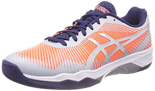 Asics Damen Volley Elite FF Volleyballschuhe, Mehrfarbig (Flash Coralglacier Greyindigo Blue), 42.5 EU von ASICS