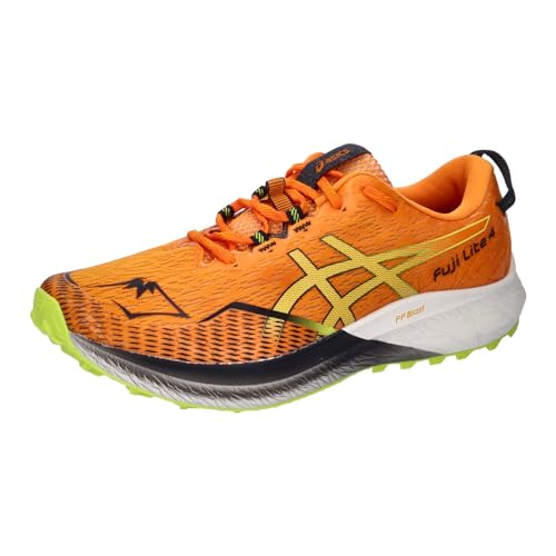 ASICS Herren Trail Running Schuhe Fuji Lite 4 1011B698 Bright Orange/Neon Lime 42 von ASICS