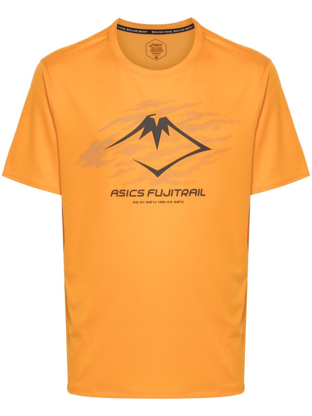 ASICS Fujitrail T-Shirt mit Logo-Print - Orange von ASICS