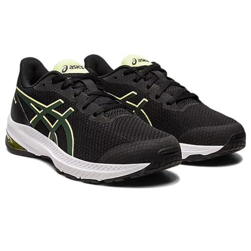 ASICS GT-1000 12 GS Sneaker, Black/RAIN Forest, 32.5 EU von ASICS