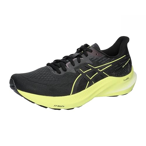 ASICS Herren Laufschuhe GT-2000 12 1011B691 Black/Glow Yellow 42.5 von ASICS