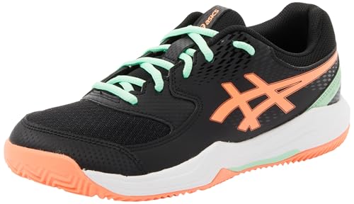 ASICS Gel-Dedicate 8 GS Padel Sneaker, Black Vivid Coral, 40 EU von ASICS