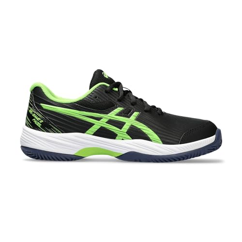 ASICS Gel-Game 9 Padel Gs Sneaker, Black/Electric Lime, 33 EU von ASICS