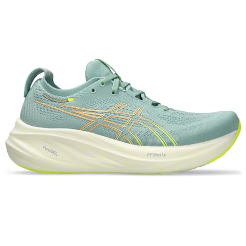 ASICS Gel-Nimbus 26 Damen-Laufschuh, Helles Seladongrün/Sicherheitsgelb, 43.5 EU ASICS Gel-Nimbus 26 Damen-Laufschuh, Helles Seladongrün/Sicherheitsgelb, 43.5 EU von ASICS
