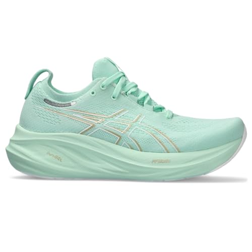 ASICS Women's Gel-Nimbus 26 Running Shoe, Mint Tint/Pale Mint, 41.5 EU von ASICS
