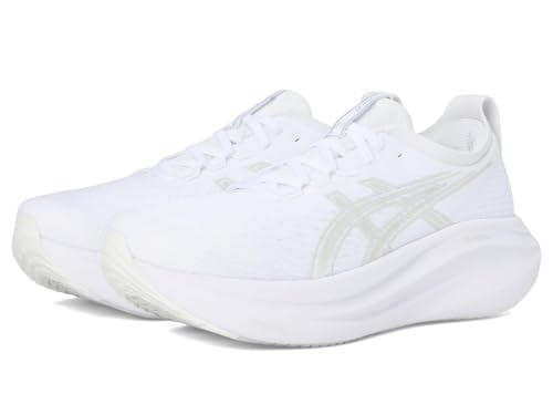 ASICS Gel-Nimbus 27 Damen-Laufschuh, Weiß/Gletschergrau, 39 EU ASICS Gel-Nimbus 27 Damen-Laufschuh, Weiß/Gletschergrau, 39 EU von ASICS