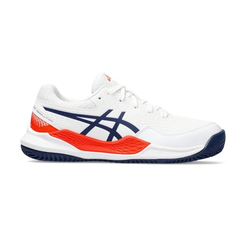 ASICS Gel-Resolution 9 Gs Clay Sneaker, White Blue Expanse, 33.5 EU von ASICS