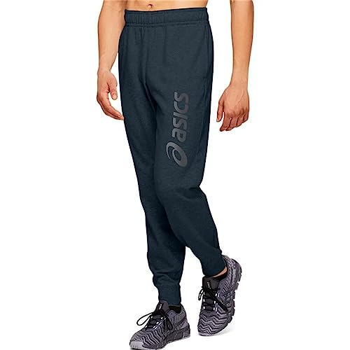 ASICS Herren Big Logo Sweat Pant Hose, French Blue/Dark Grey, XXL von ASICS