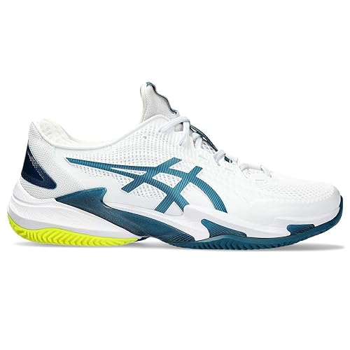 ASICS Herren Court FF 3 Clay Sneaker, Weiß Gris Blue, 40 EU von ASICS