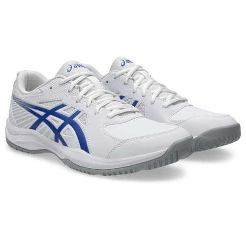 ASICS Herren Court Slide 4 Sneaker, White Dark Cobalt, 45 EU ASICS Herren Court Slide 4 Sneaker, White Dark Cobalt, 45 EU von ASICS