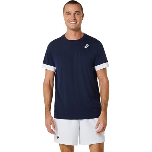 ASICS Herren Court Tennisshirt blau L von ASICS