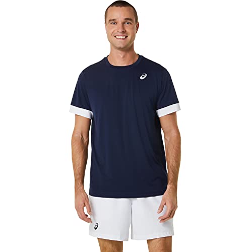 ASICS Herren Court Tennisshirt blau XL von ASICS