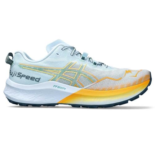 ASICS Herren FUJISPEED 2 Sneaker, HELLBLAU/DUNKELMINZE, 45 EU von ASICS