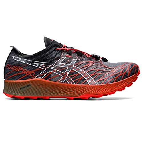 ASICS Men's FUJISPEED Running Shoes, Schwarz/Kirschtomate, 48 EU von ASICS