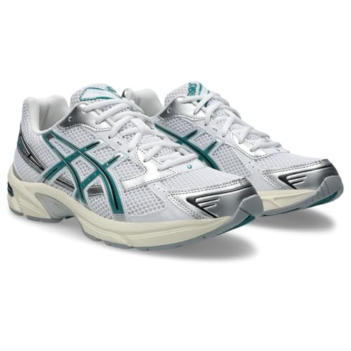 ASICS Herren GEL-1130 Sneaker, WEISSER/REGNERISCHER See, 39 EU von ASICS