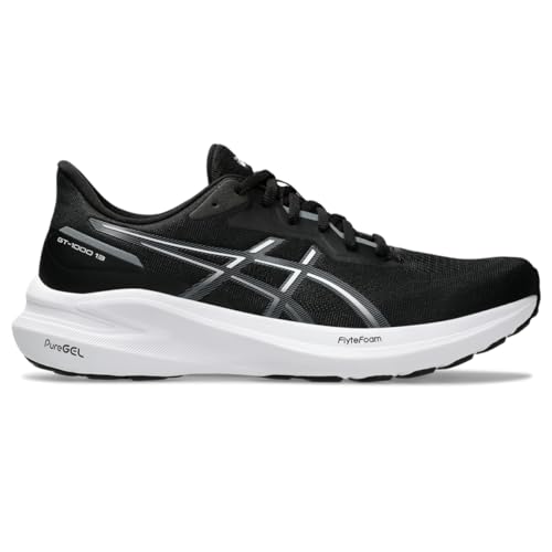 ASICS Herren GT-1000 13 Laufschuhe, Schwarz/Weiß, 43.5 EU von ASICS