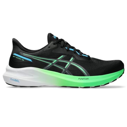 ASICS Herren GT-1000 13 Sneaker, SCHWARZ/DIGITAL Aqua, 44 EU von ASICS