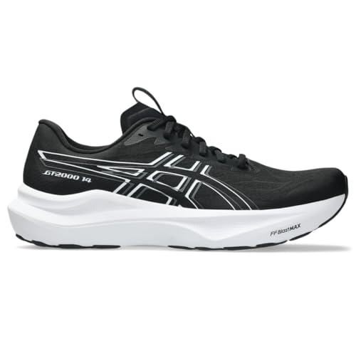 ASICS Herren GT-2000 14 Laufschuhe, Schwarz/Weiß, 12.5 Wide von ASICS