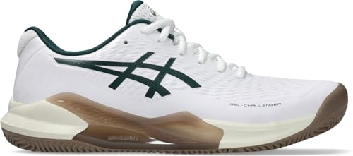 ASICS Herren Gel-Challenger 14 Clay Sneaker, Weiss/SÄCHSISCHES GRÜN, 40 EU von ASICS