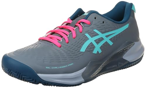 ASICS Herren Gel-Challenger 14 Padel Sneaker, Metropolis/Energy Aqua, 44.5 EU von ASICS