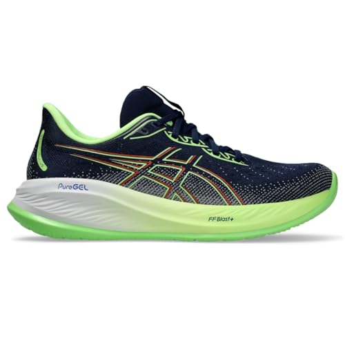 ASICS Herren Gel-Cumulus 26 Laufschuh, Blue Expanse/Illuminate Green, 11.5 X-Wide von ASICS