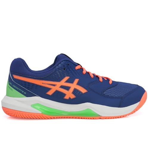 ASICS Herren Gel-Dedicate 8 Padel Sneaker, Dark Cobalt Vivid Coral, 44.5 EU von ASICS