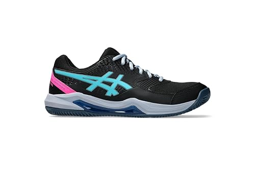ASICS Herren Gel-Dedicate 8 Padel Sneaker, SCHWARZ/Energy Aqua, 40 EU von ASICS