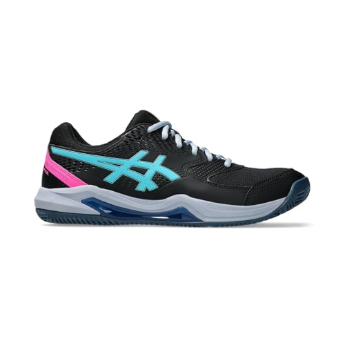 ASICS Herren Gel-Dedicate 8 Padel Sneaker, SCHWARZ/Energy Aqua, 48 EU von ASICS