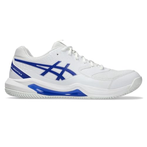 ASICS Herren Gel-Dedicate 8 Padel Sneaker, White Dark Cobalt, 46 EU von ASICS