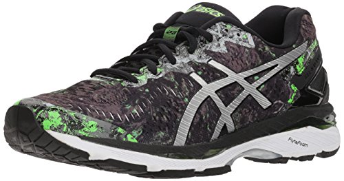 ASICS Herren Gel-Kayano 23 Laufschuh, Schwarz (Schwarz/Silber/Grün Gecko), 42.5 EU von ASICS