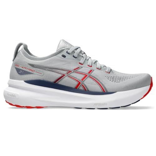 ASICS Herren Gel-Kayano 31 Laufschuhe, Piemont Grey/Fiery Red, 47 EU ASICS Herren Gel-Kayano 31 Laufschuhe, Piemont Grey/Fiery Red, 47 EU von ASICS