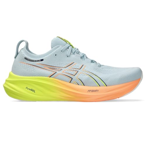 ASICS Men's Gel-Nimbus 26 Running Shoes, Cool Grey/Safety Yellow, 44.5 EU von ASICS
