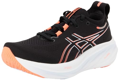 ASICS Herren Gel-Nimbus 26 Sneaker, Black/True Red, 42.5 EU von ASICS