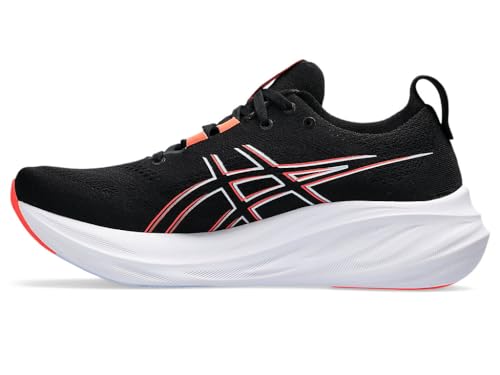 ASICS Herren Gel-Nimbus 26 Sneaker, Black/True Red, 44 EU von ASICS