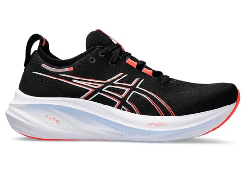 ASICS Herren Gel-Nimbus 26 Sneaker, Black/True Red, 44.5 EU von ASICS