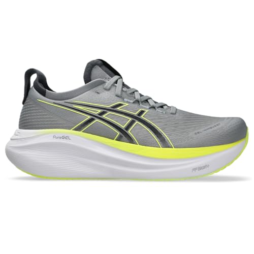ASICS Herren Gel-Nimbus 27 Sneaker, Gravel/Carrier Grey, 42.5 EU Weit von ASICS