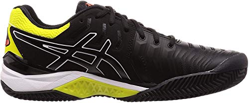 ASICS Herren Gel-Resolution 7 Clay Tennis Shoe, Black/Sour Yuzu, 39.5 EU von ASICS