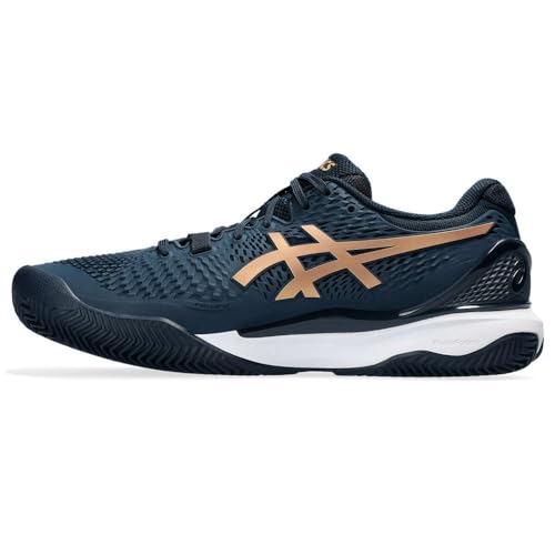 ASICS Herren Gel-Resolution 9 Clay Sneaker, French Blue Pure Gold, 44.5 EU von ASICS