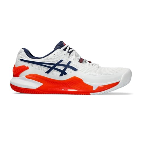 ASICS Herren Gel-Resolution 9 Clay Sneaker, White Blue Expanse, 42.5 EU ASICS Herren Gel-Resolution 9 Clay Sneaker, White Blue Expanse, 42.5 EU von ASICS