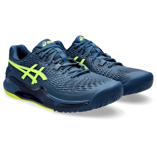 ASICS Herren Gel-Resolution 9 Sneaker, Blau Gelb, 39.5 EU von ASICS