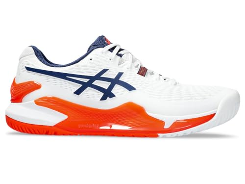 ASICS Herren Gel-Resolution 9 Sneaker, White Blue Expanse, 46.5 EU ASICS Herren Gel-Resolution 9 Sneaker, White Blue Expanse, 46.5 EU von ASICS