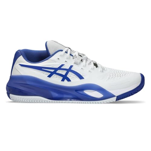ASICS Herren Gel-Resolution X Clay Sneaker, White Dark Cobalt, 43.5 EU von ASICS