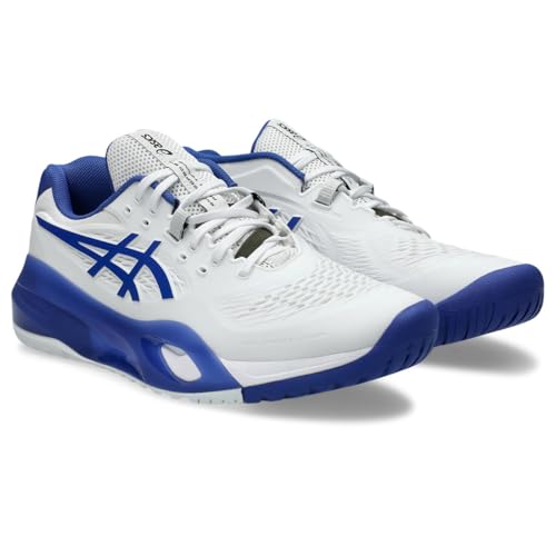 ASICS Herren Gel-Resolution X Sneaker, Weiß, Dunkles Kobaltblau, 46 EU ASICS Herren Gel-Resolution X Sneaker, Weiß, Dunkles Kobaltblau, 46 EU von ASICS