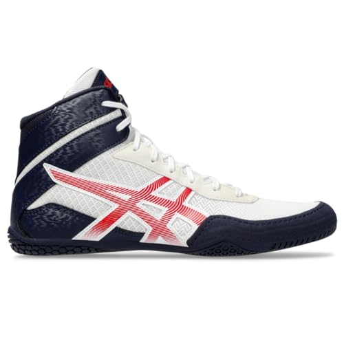 ASICS Herren MATCONTROL 3 Wrestling Schuhe, Weiß/klassisch rot, 41.5 EU von ASICS