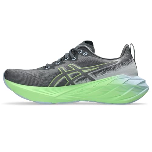 ASICS NOVABLAST 4 Herren-Laufschuh, Stahlgrau/Electric Lime, 44.5 EU von ASICS