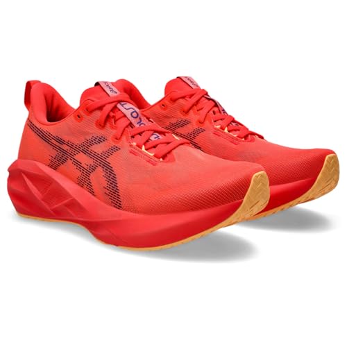 ASICS Herren NOVABLAST 5 Sneaker, Flash Red Edo Purple, 45 EU von ASICS