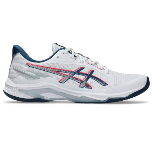 ASICS Herren Netburner Ballistic FF 4 Volleyballschuhe, Weiß/Mako Blau, 45 EU ASICS Herren Netburner Ballistic FF 4 Volleyballschuhe, Weiß/Mako Blau, 45 EU von ASICS