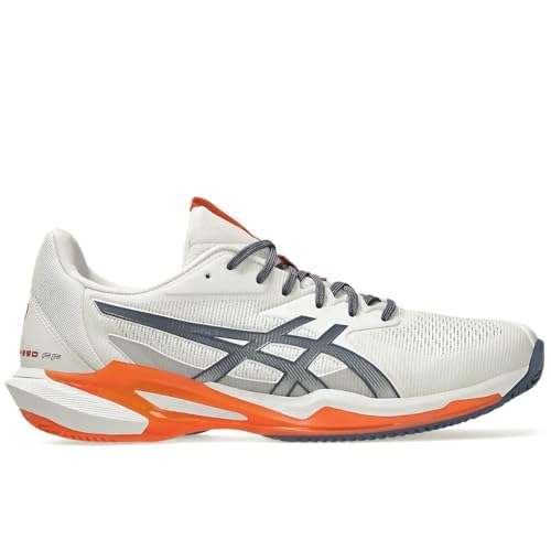 ASICS Herren Solution Speed FF 3 Clay Sneaker, Weiss/GRAU-LILA, 42.5 EU von ASICS