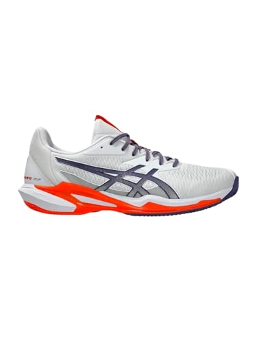 ASICS Herren Solution Speed FF 3 Clay Sneaker, Weiss/GRAU-LILA, 43.5 EU von ASICS