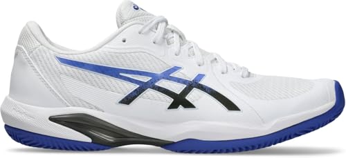 ASICS Herren Solution Swift FF 2 Clay Sneaker, White Dark Cobalt, 39.5 EU von ASICS